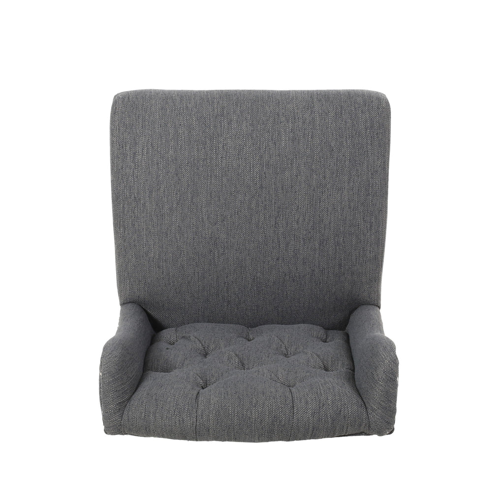 Vienna - Fabric Tufted Counter Stool With Nailhead Accents (Set of 2)