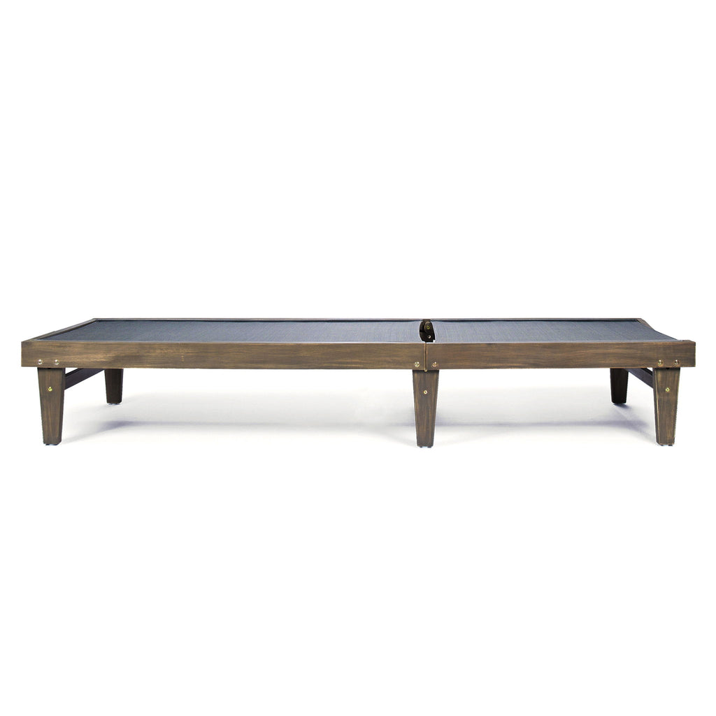 Summerland Chaise Lounge Dark Mesh Outdoor Seating - Dark Gray