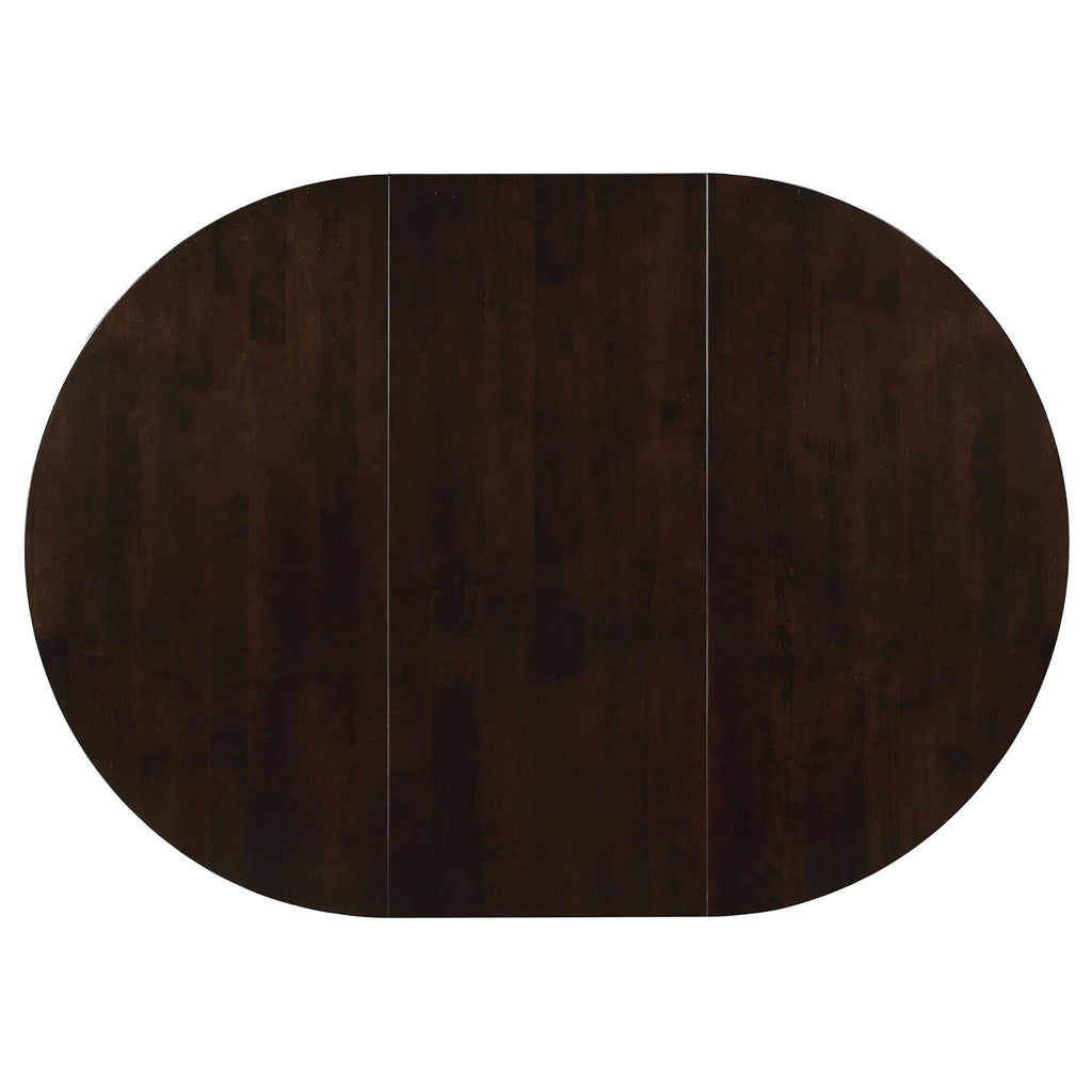 Elmira - Oval Dining Table With Leaf Extension - Brown