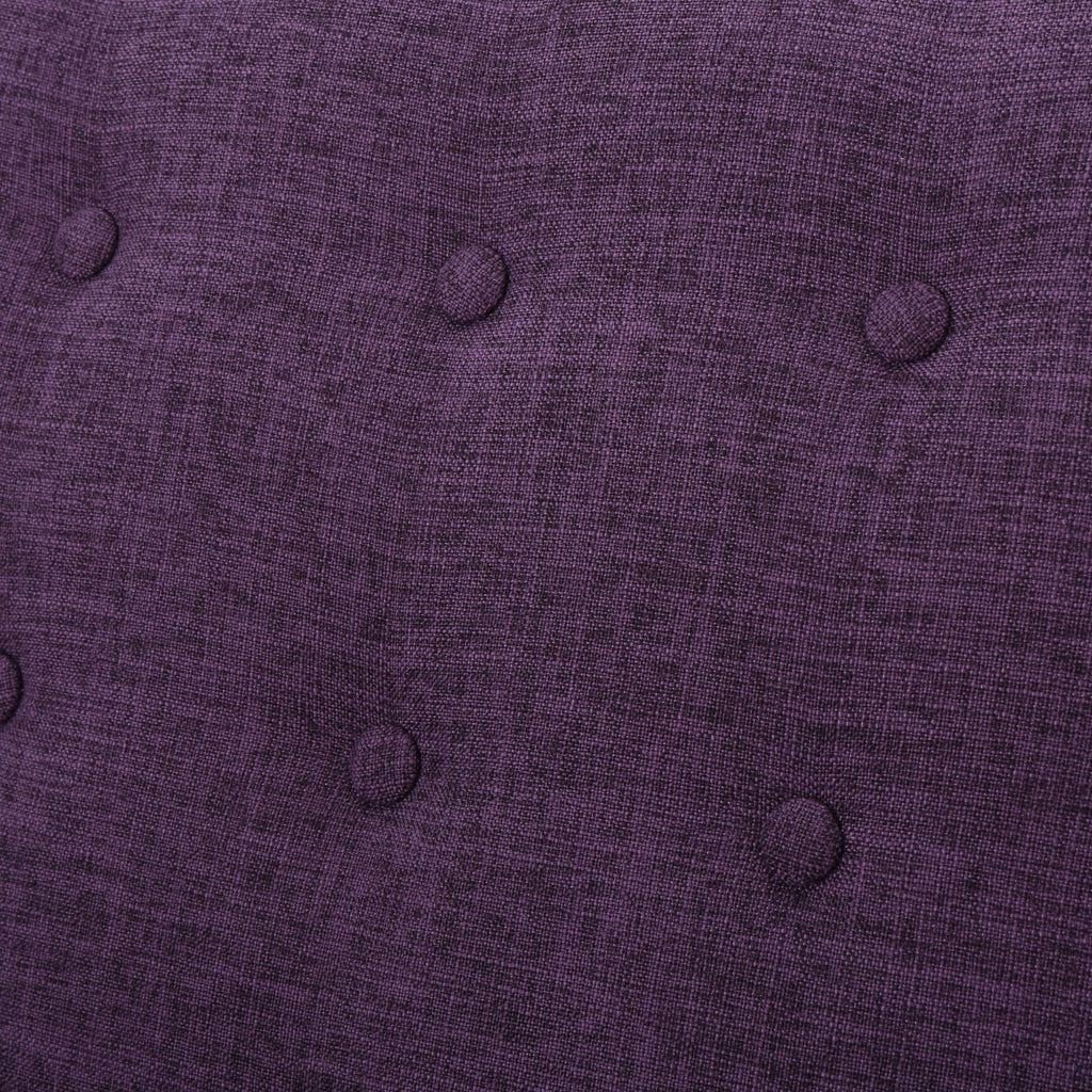 Mid-Century Modern Recliner With Button Tufted Waffle Stitch