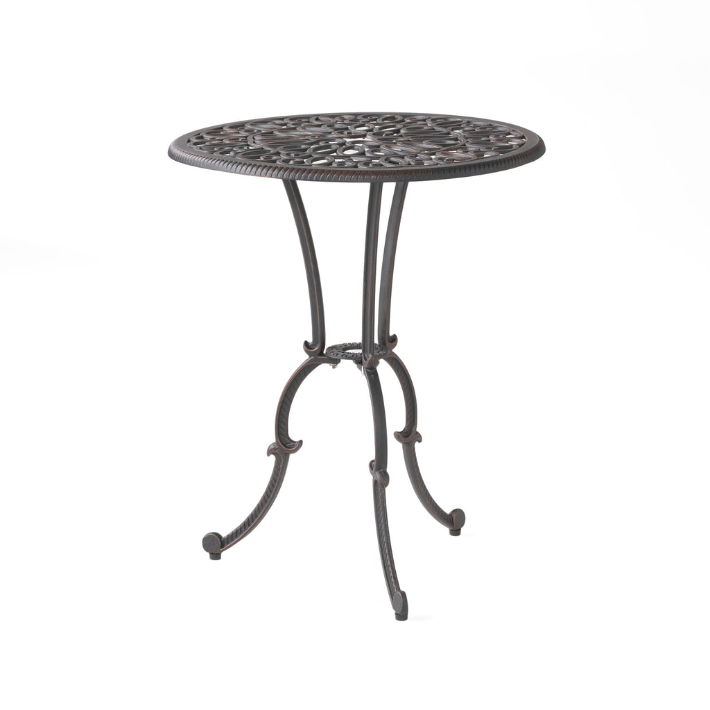 Charleston 3 Pieces Cast Bistro Set - Copper