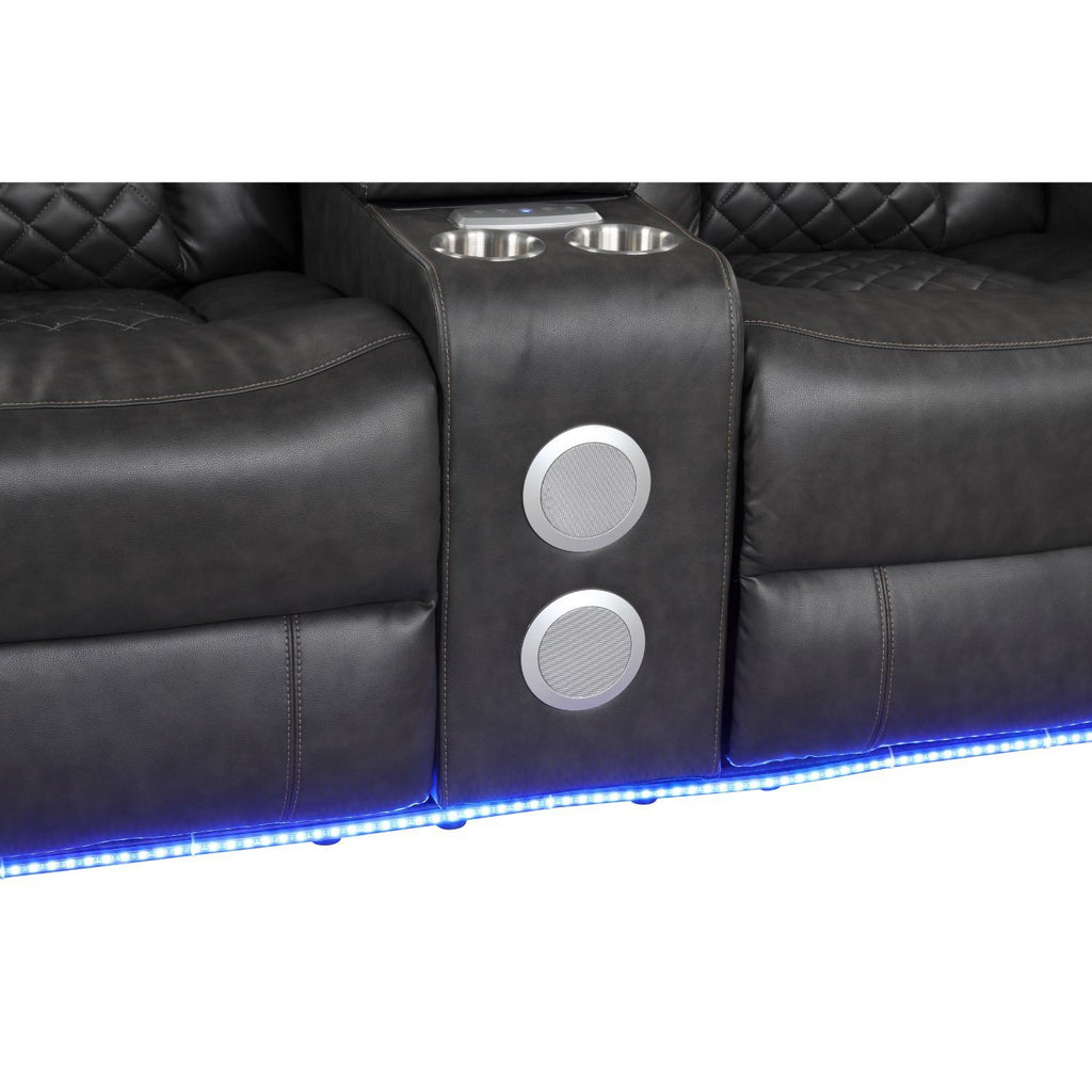 Benz - Power Recliner Set With LED Lighting And USB Charging