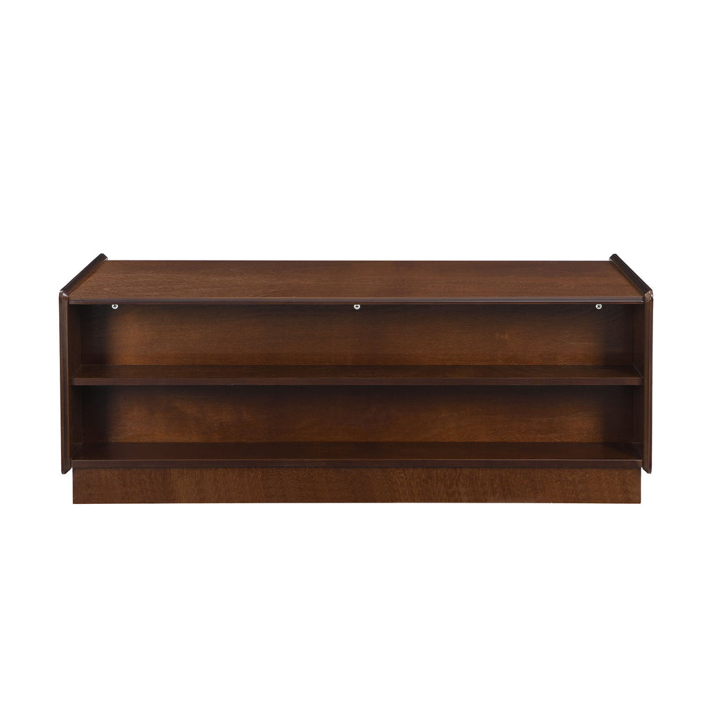 Modern Rectangle Coffee Table With 4 Drawers And 2 Display Shelves
