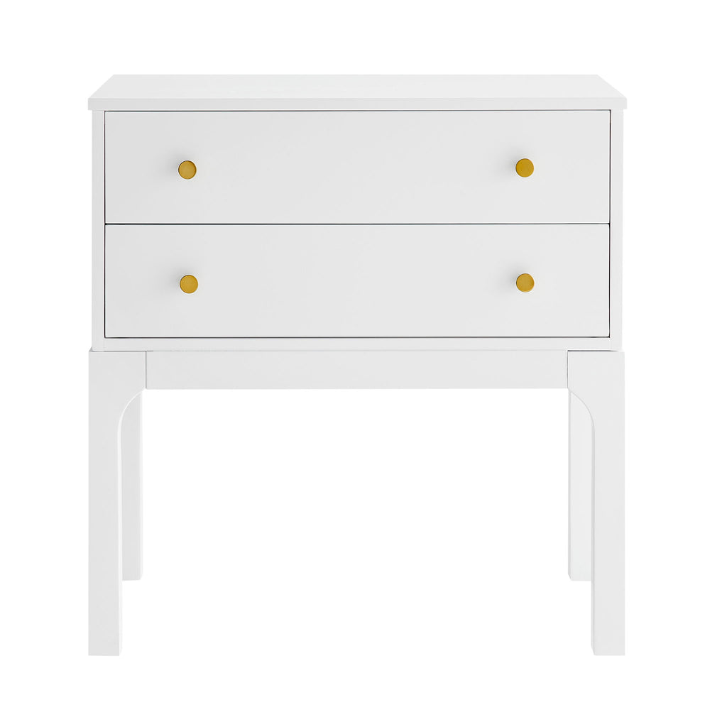 Alonso - 2 Drawer Nightstand - White