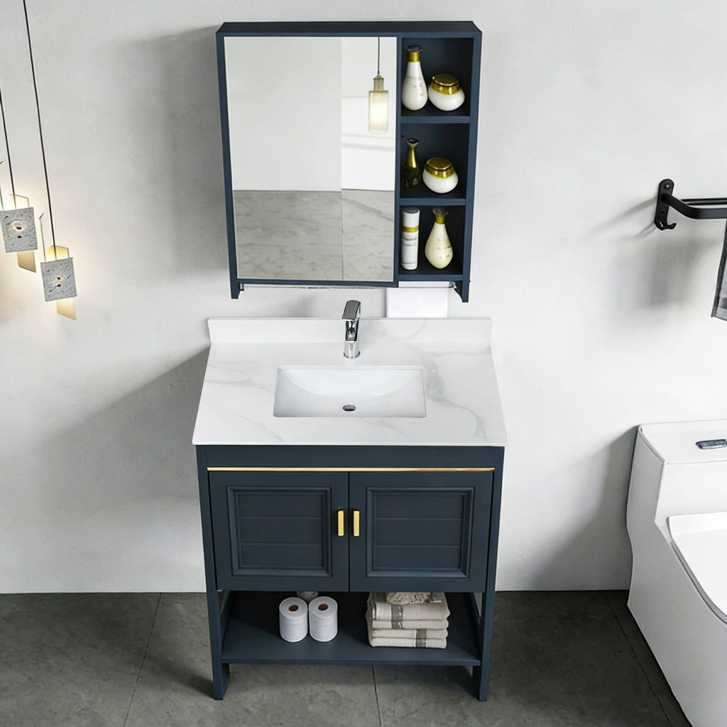 Bathroom Vanity Top With Undermount Single Bowl Sink