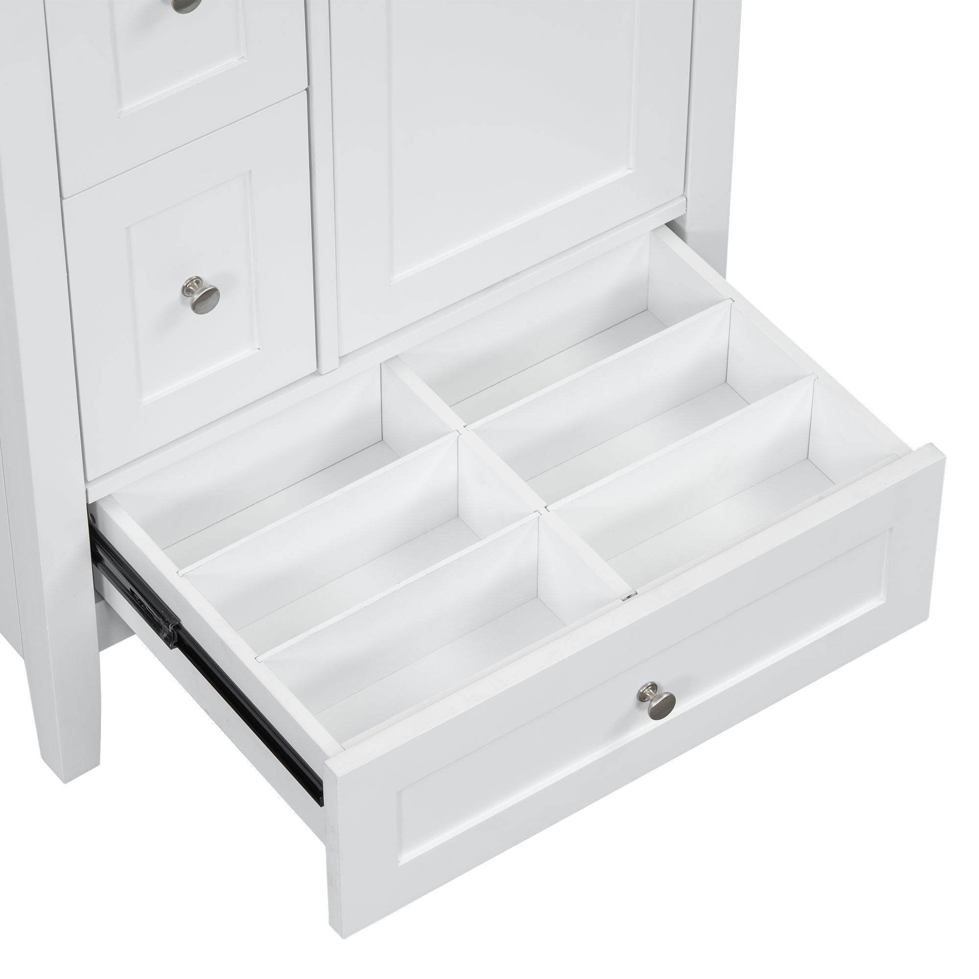 Modern Bathroom Vanity With Storage, Adjustable Shelf