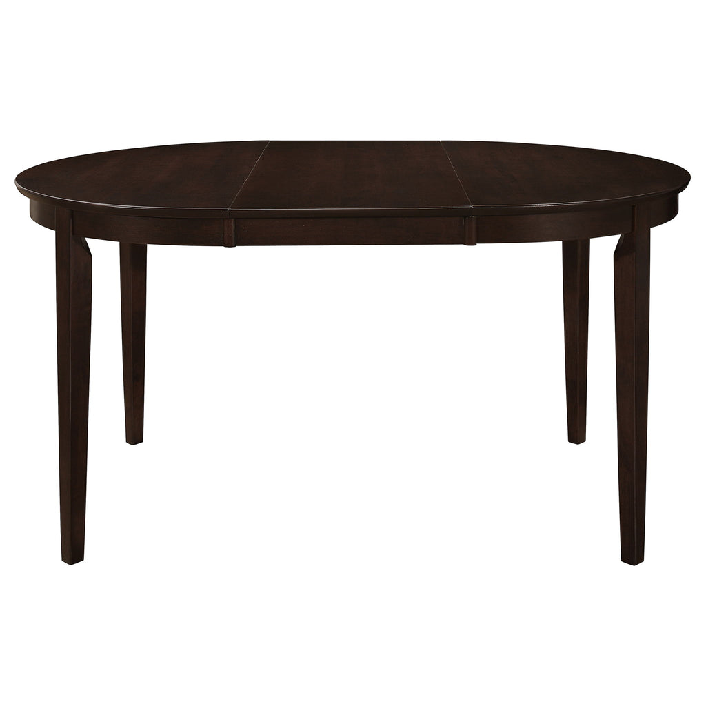 Gabriel - Oval 7 Piece Dining Set With Chairs - Cappuccino