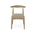 Mid Century Modern Dining Chair Set With Upholstered Seating