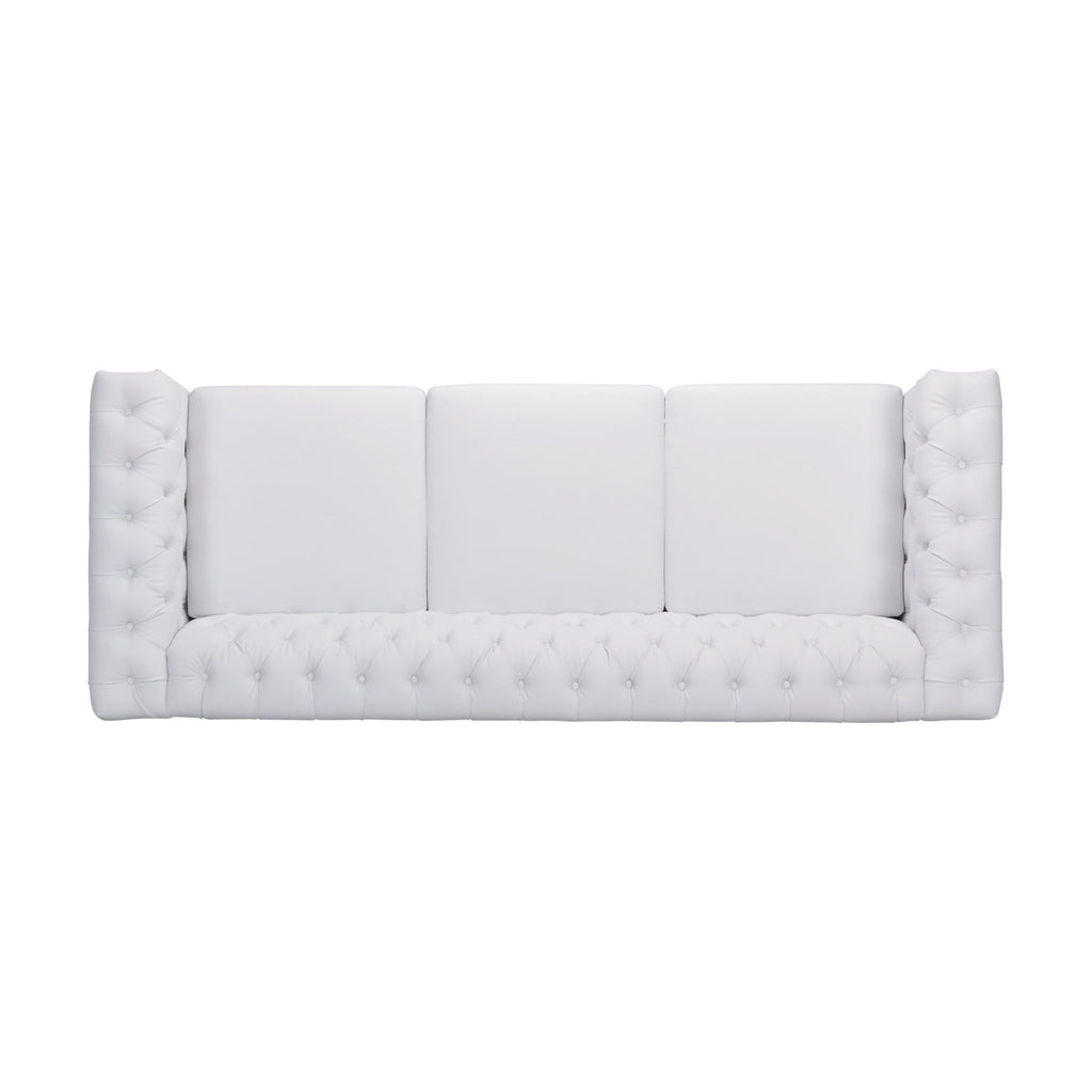Chesterfield Style 3 Seater Sofa With Deep Button Tufting