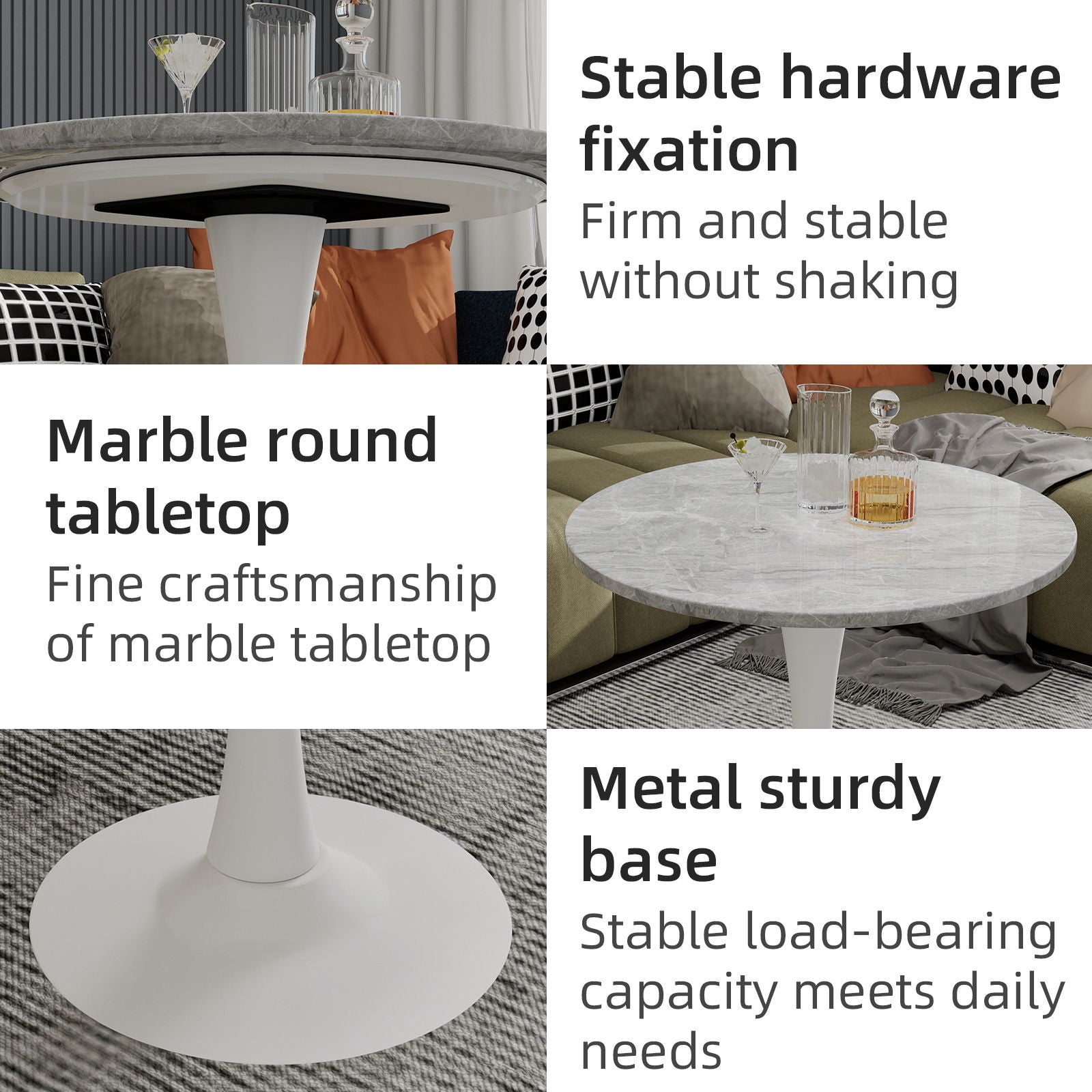 Coffee Table & Round Top