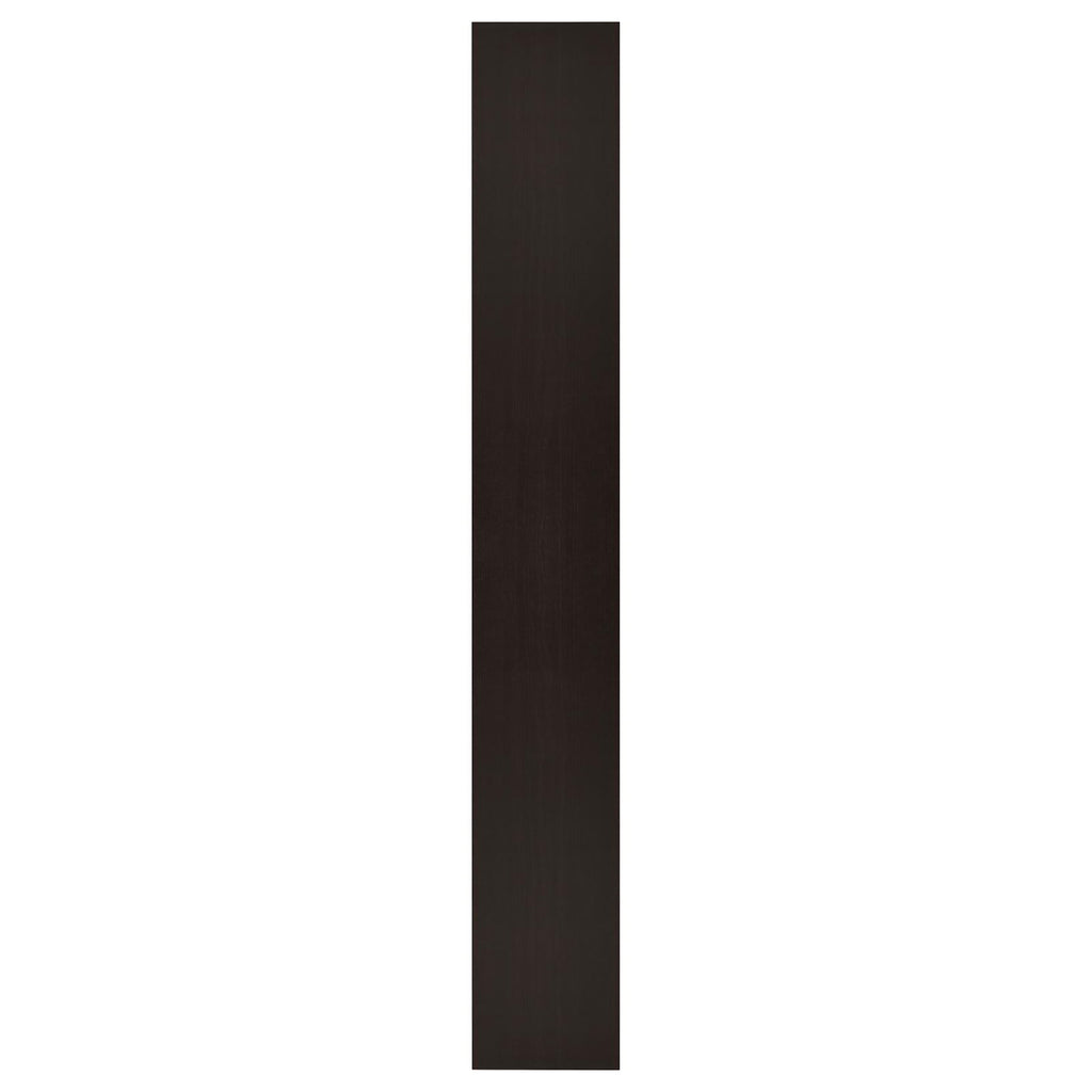 Rectangular Bookcase Tall Slim Storage With 9 Shelves - Brown