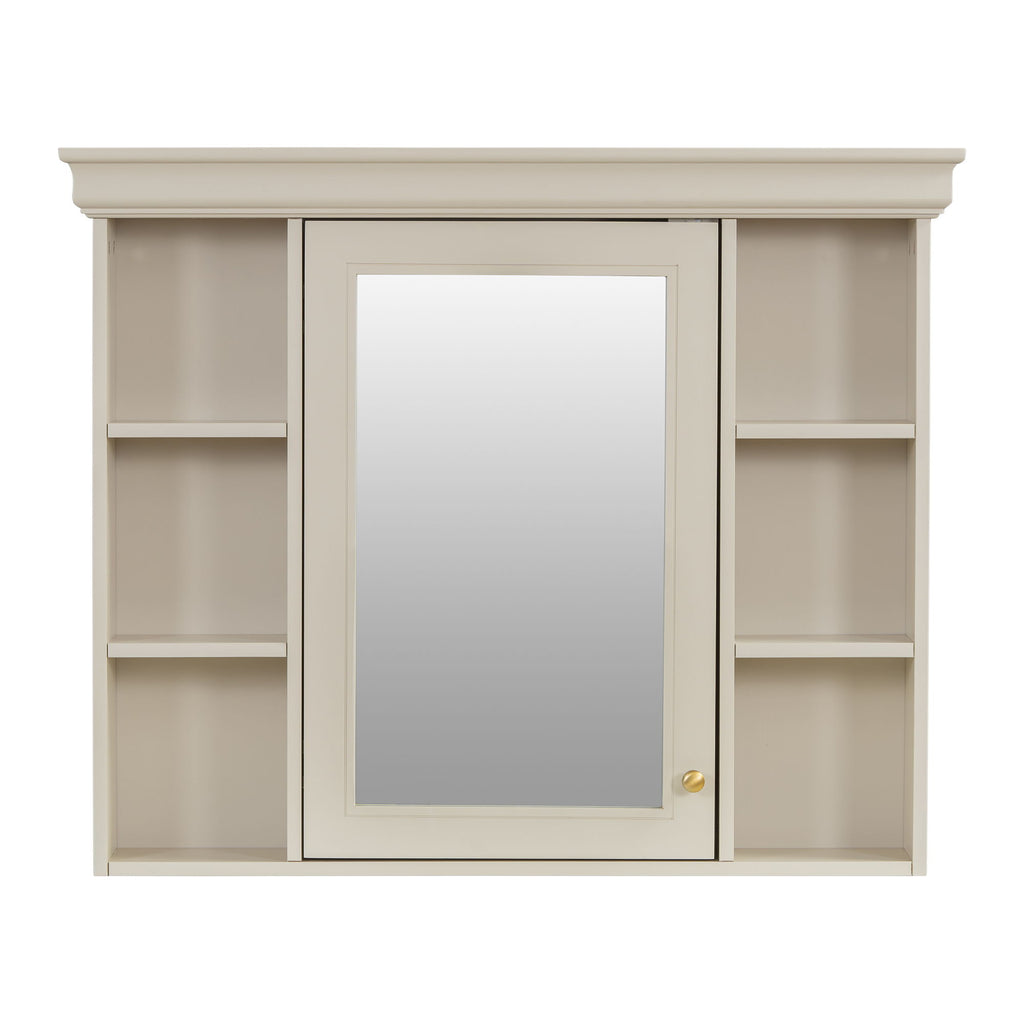 Bathroom Vanity With Medicine Cabinet, Storage Cabinet With 4 Drawers, Adjustable Shelf Mirror