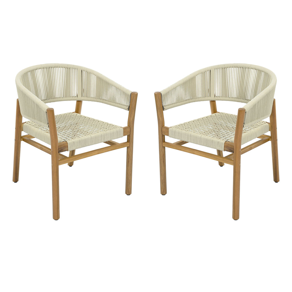 Elegant Outdoor Accent Chair (Set of 2)