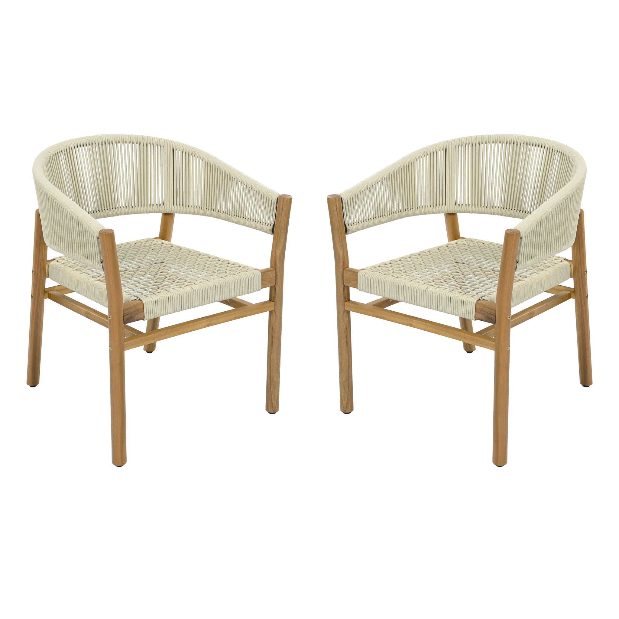Elegant Outdoor Accent Chair (Set of 2)