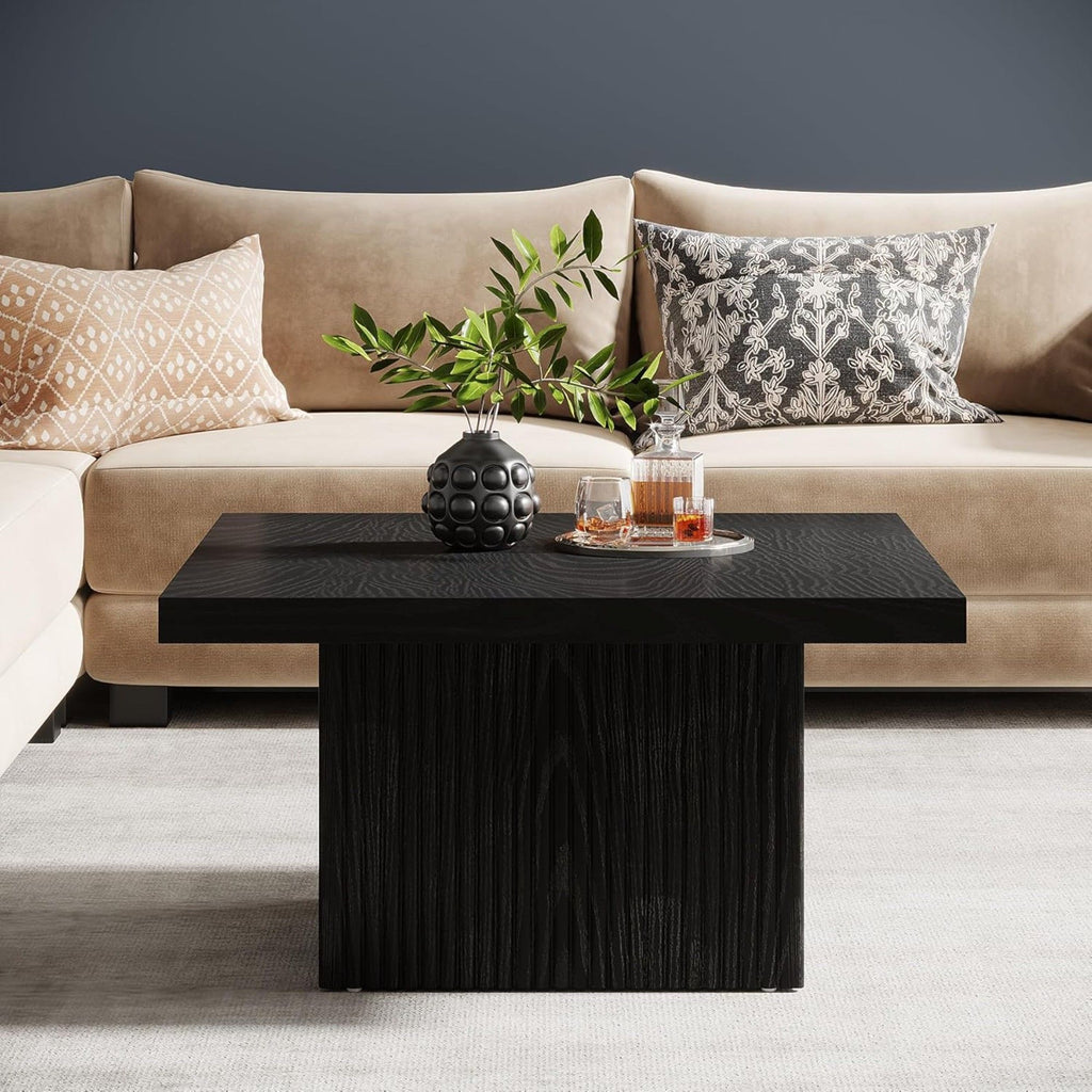 Modern Fluted Square Coffee Table