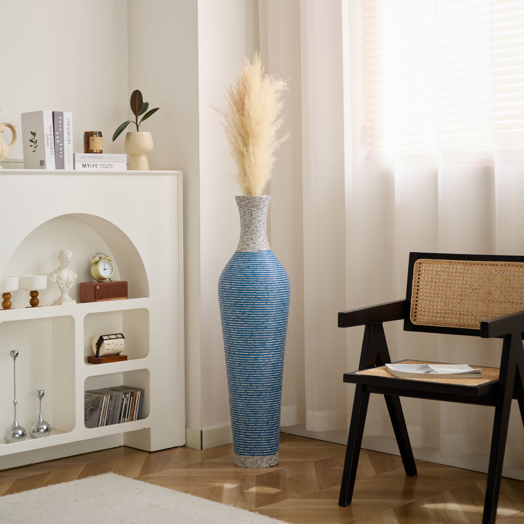Classic And Neat Floor Vase, High Independent Flower Stand (Set of 3)