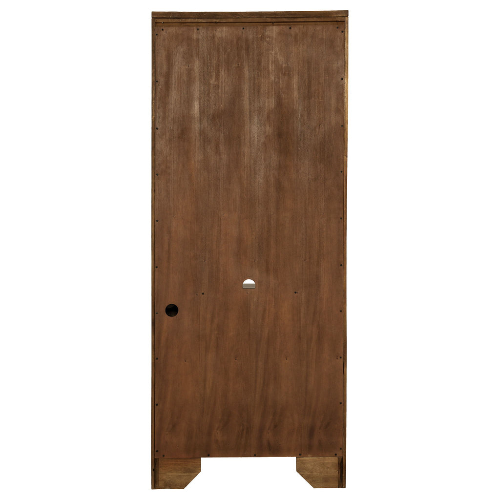 Stigham - Bookcase With 2 Door Cabinet, Adjustable Shelves, Cable Management - Oak