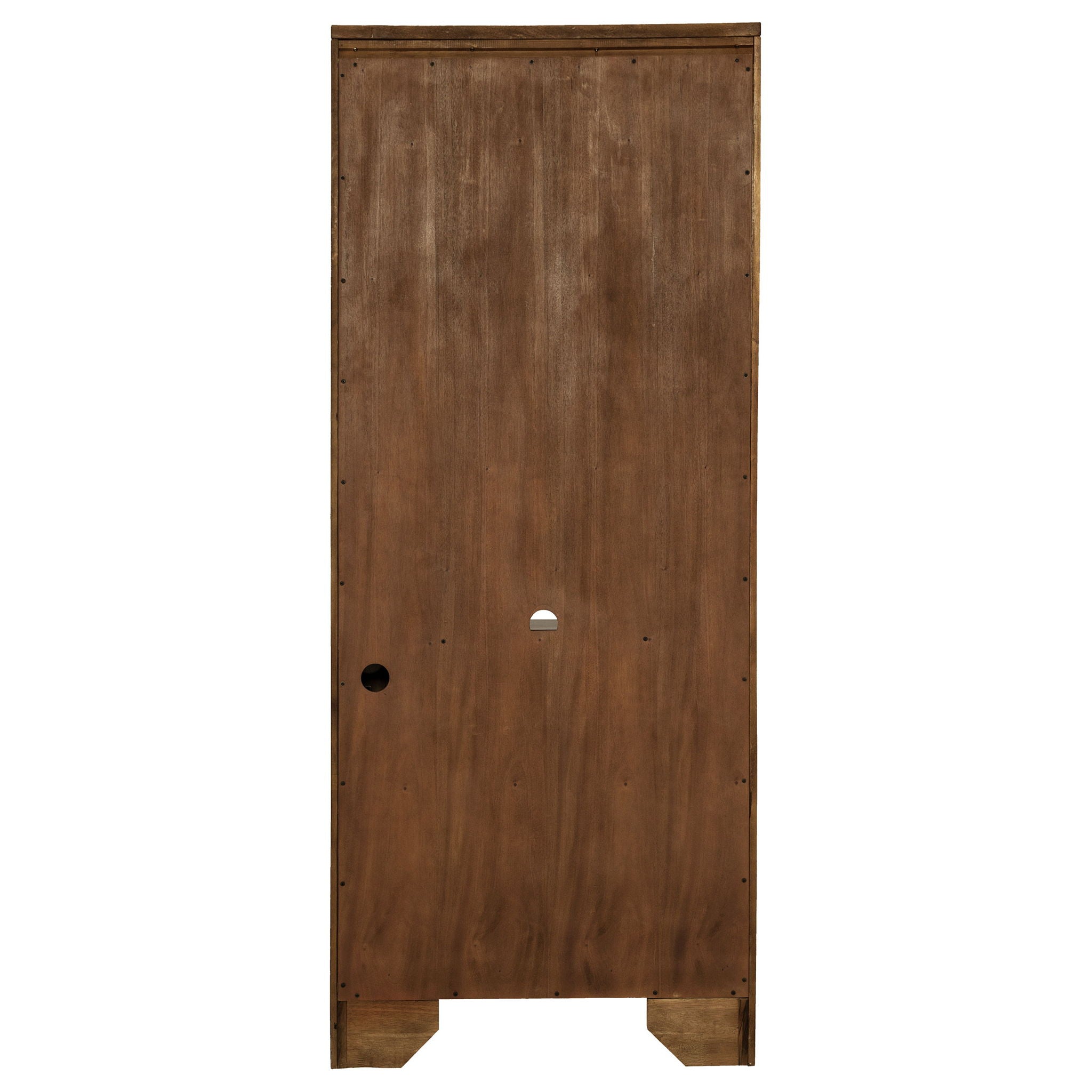 Stigham - Bookcase With 2 Door Cabinet, Adjustable Shelves, Cable Management - Oak