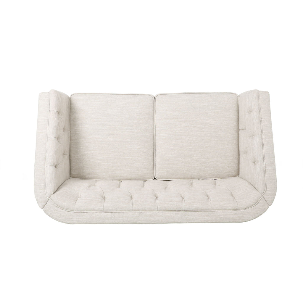 Sophisticated Loveseat With Diamond Stitched Detailing