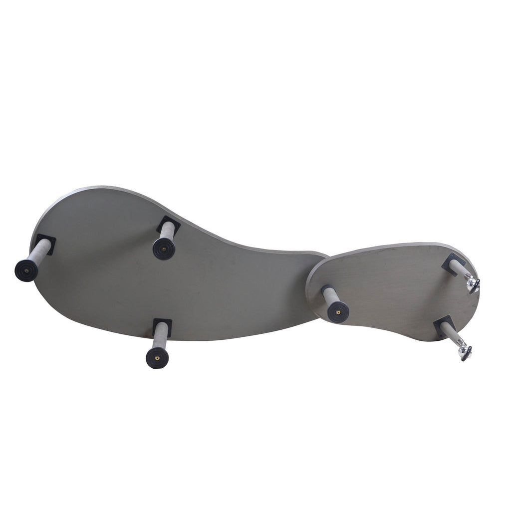 Rotatable Cocktail Table With Solid Legs, 360 Degree Rotating