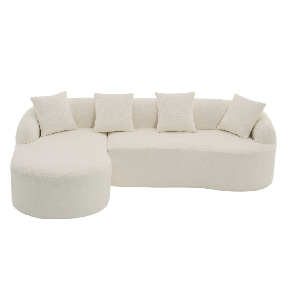 Combined Sofa With 4 Pillows