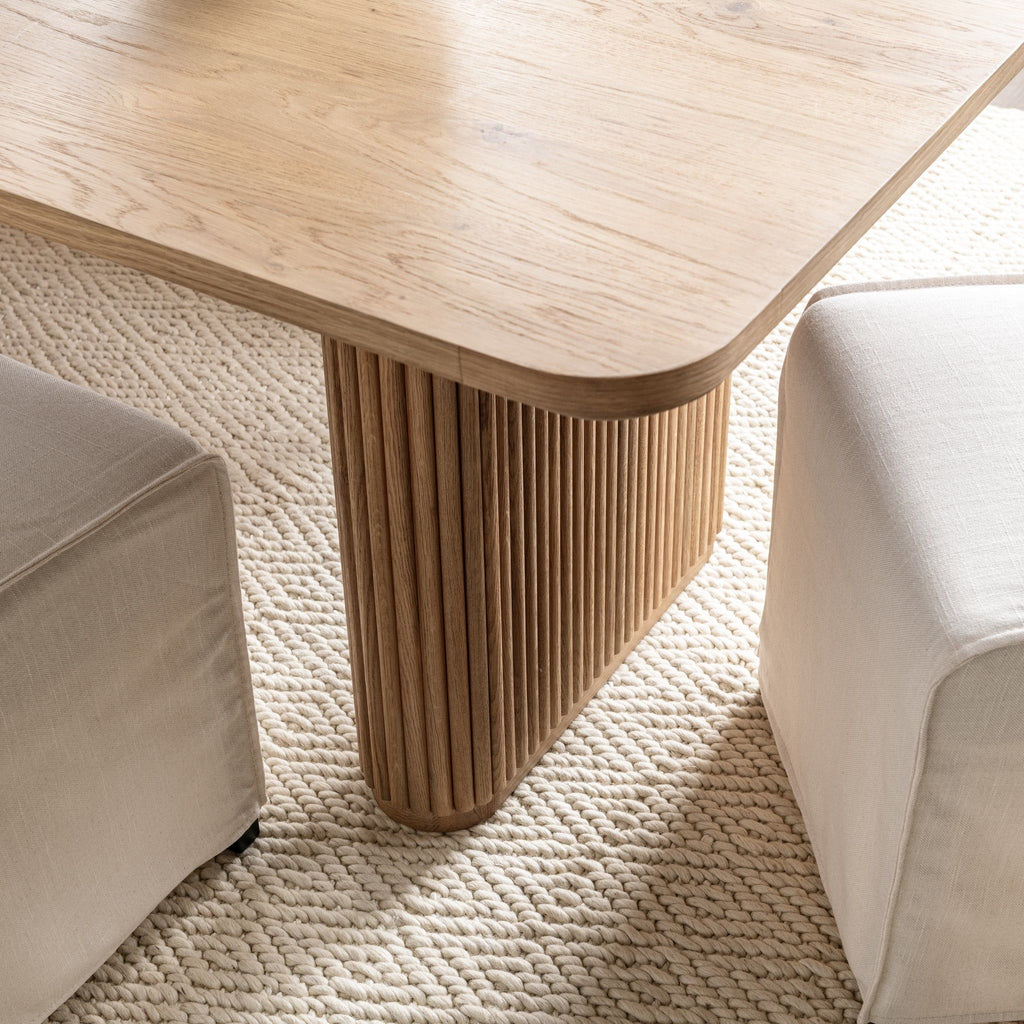 Vander - Oak Wood 84" Dining Table