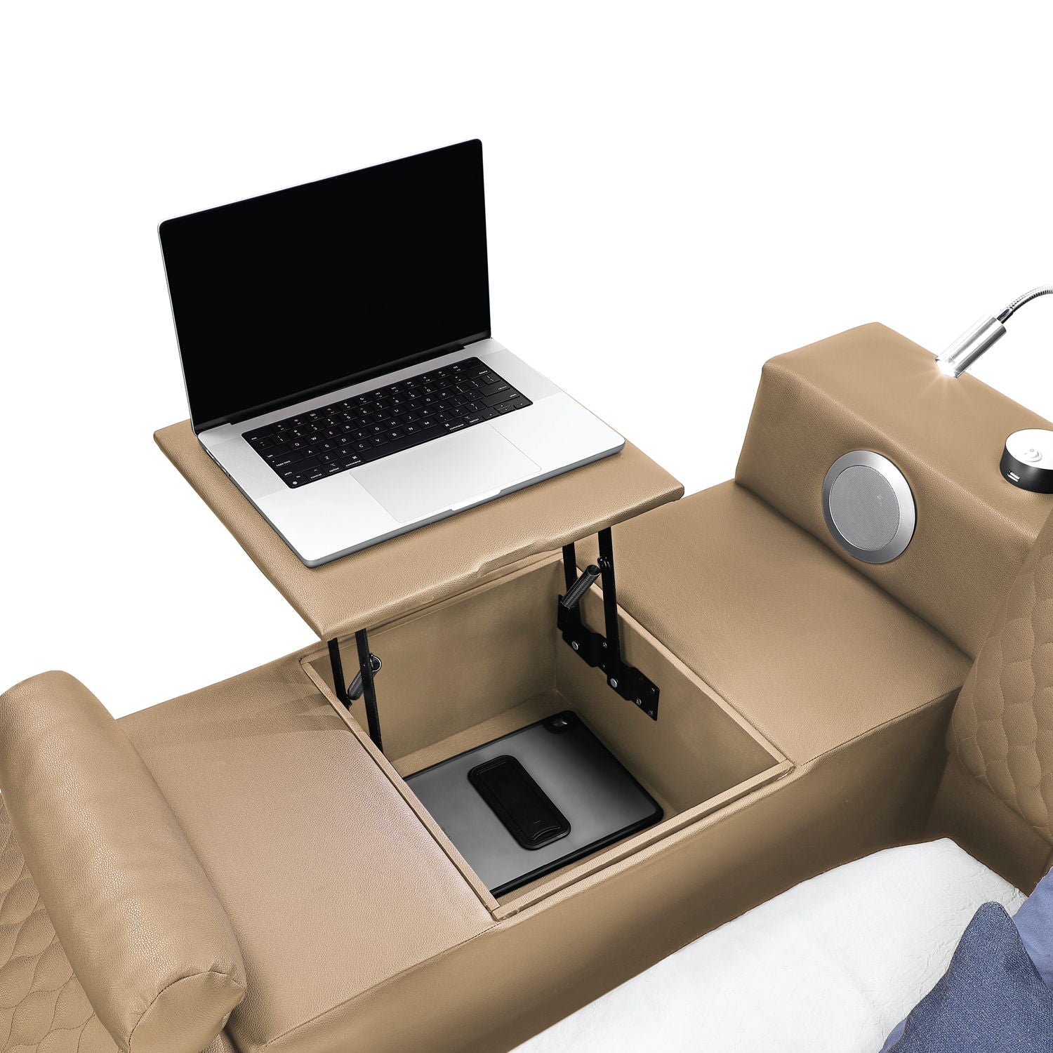 Zoya - Smart Multifunctional Bed, Built In Bluetooth Speakers, USB Charging