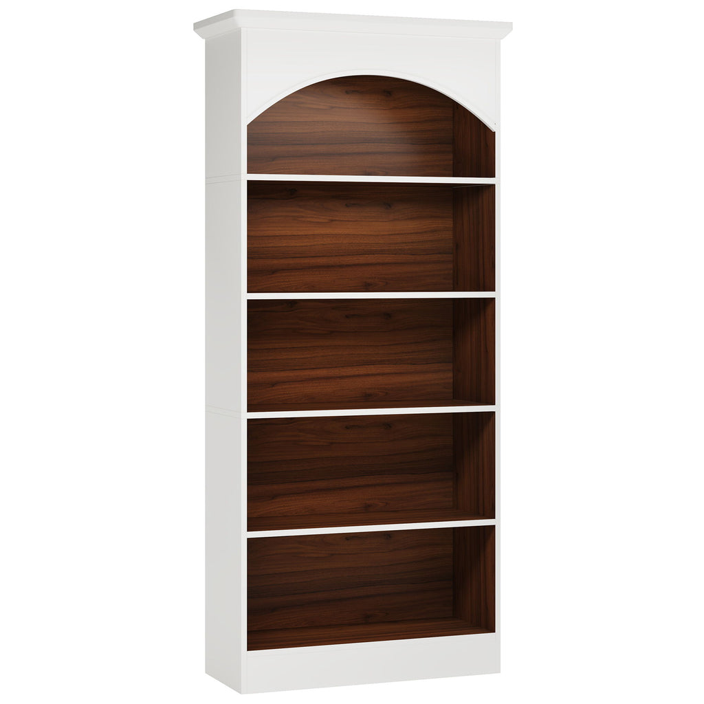 5 Tier Library Bookcase For Living Room
