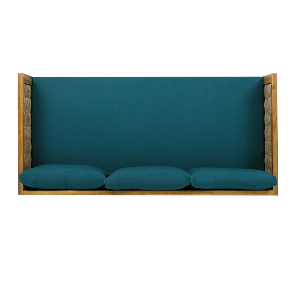 Claremont - 3 Seater Daybed Teak Acacia Wood Water Resistant Cushions