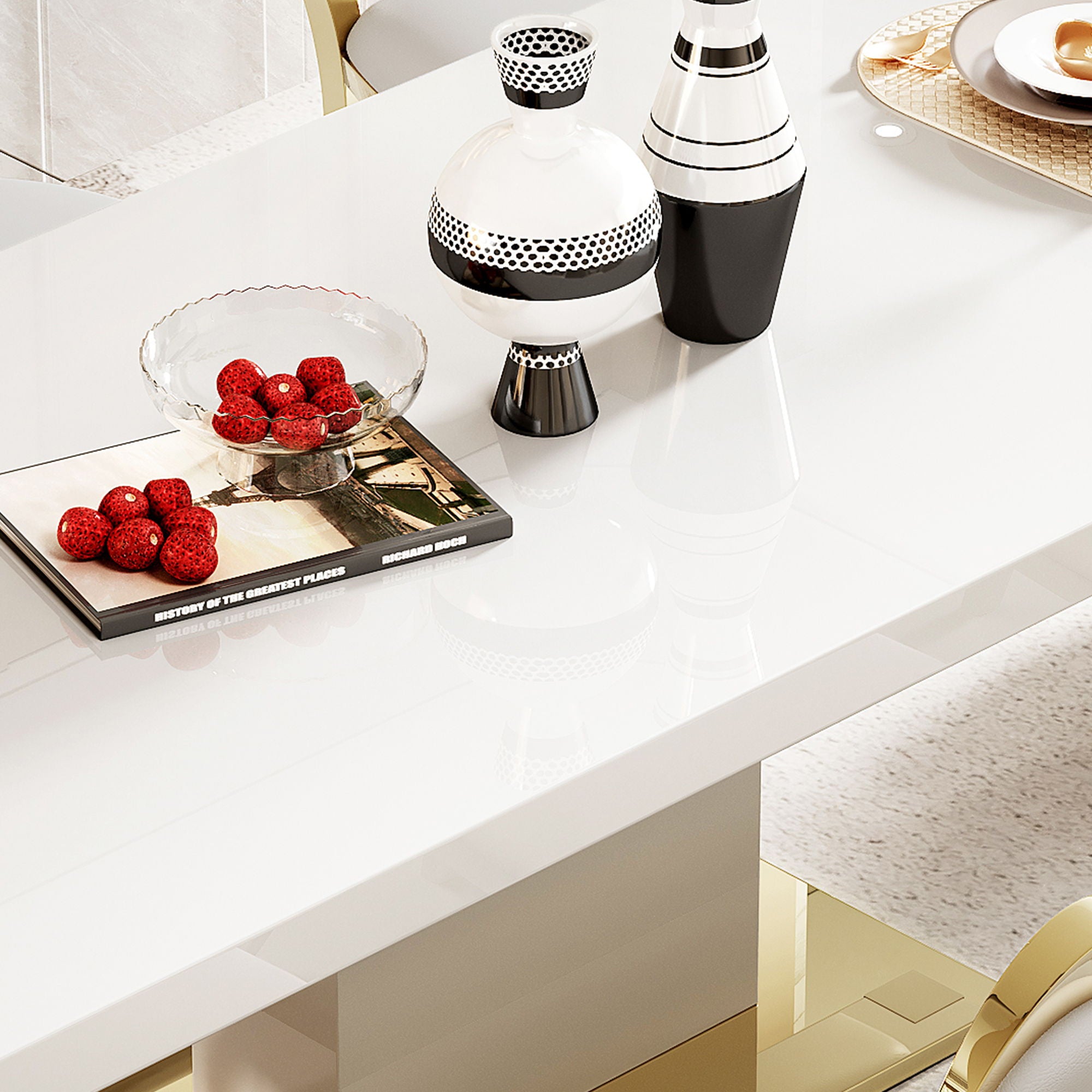 Top Dining Table With Finish Corner