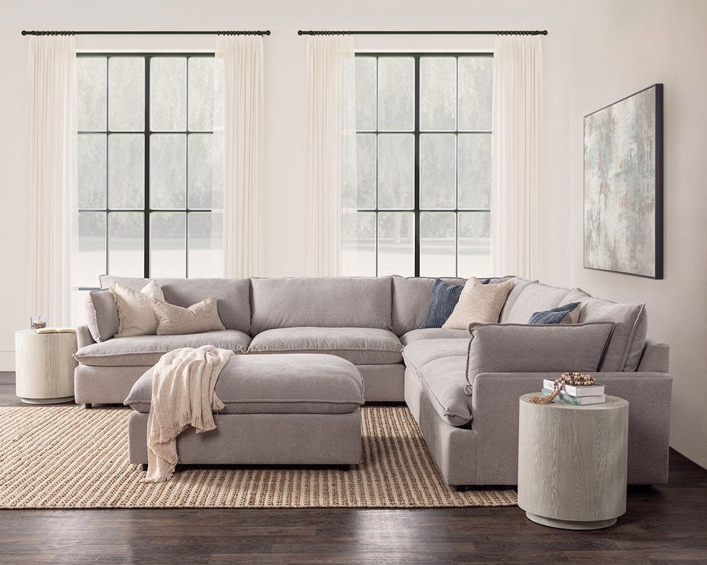Caplan - 6 Piece Modular Sectional With Ottoman