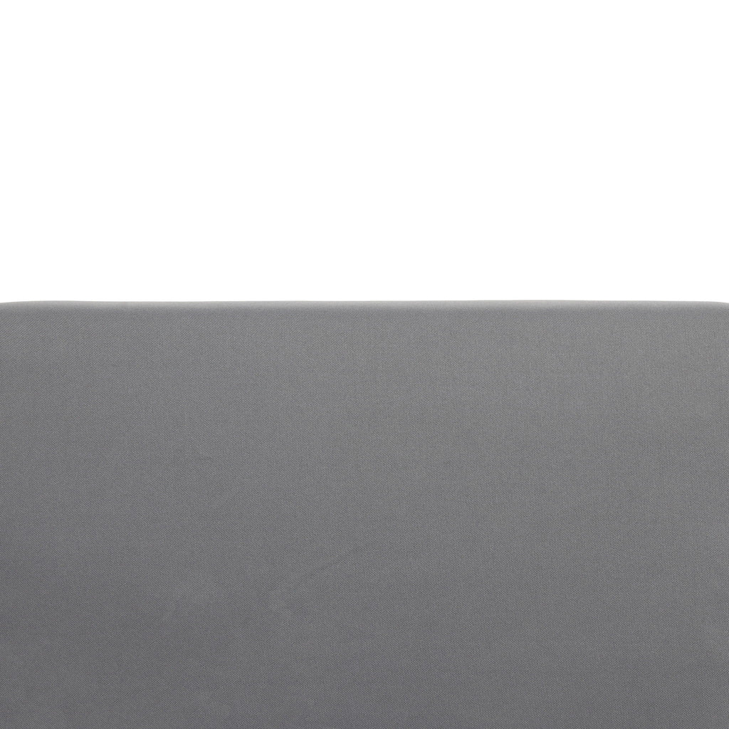 Outdoor 3 Seater Sofa With Cushion And Teak Acacia Wood - Dark Gray