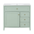 Bathroom Vanity With Sink, Cabinet With 3 Drawers And Adjustable Shelf