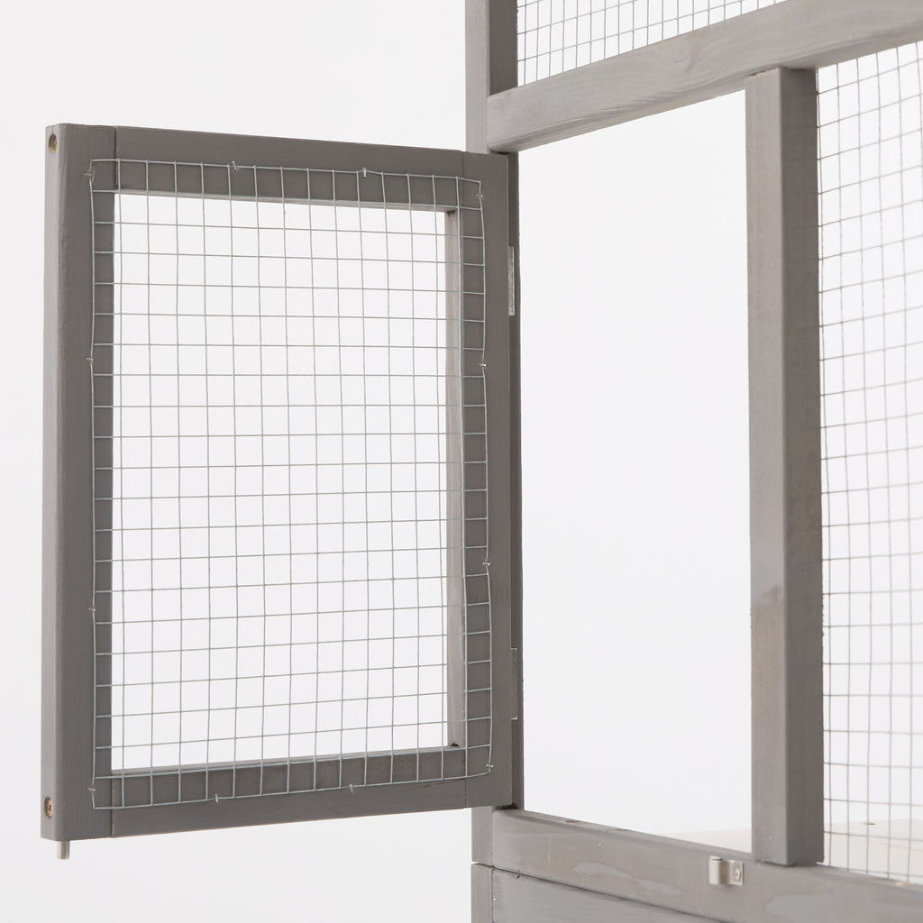 Outdoor Cat Catio With Platforms