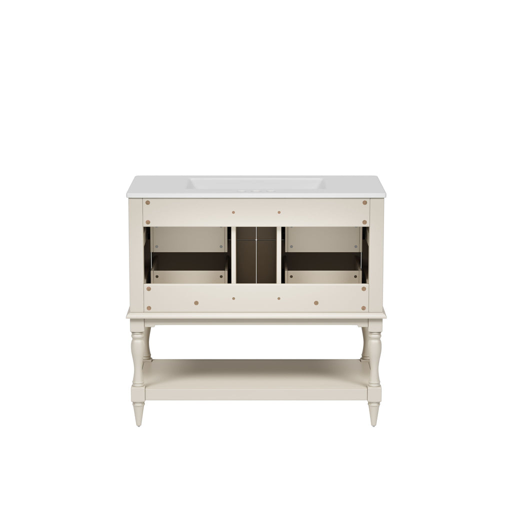 Bathroom Vanity Cabinet With Undermount Sink, 4 Drawer Set