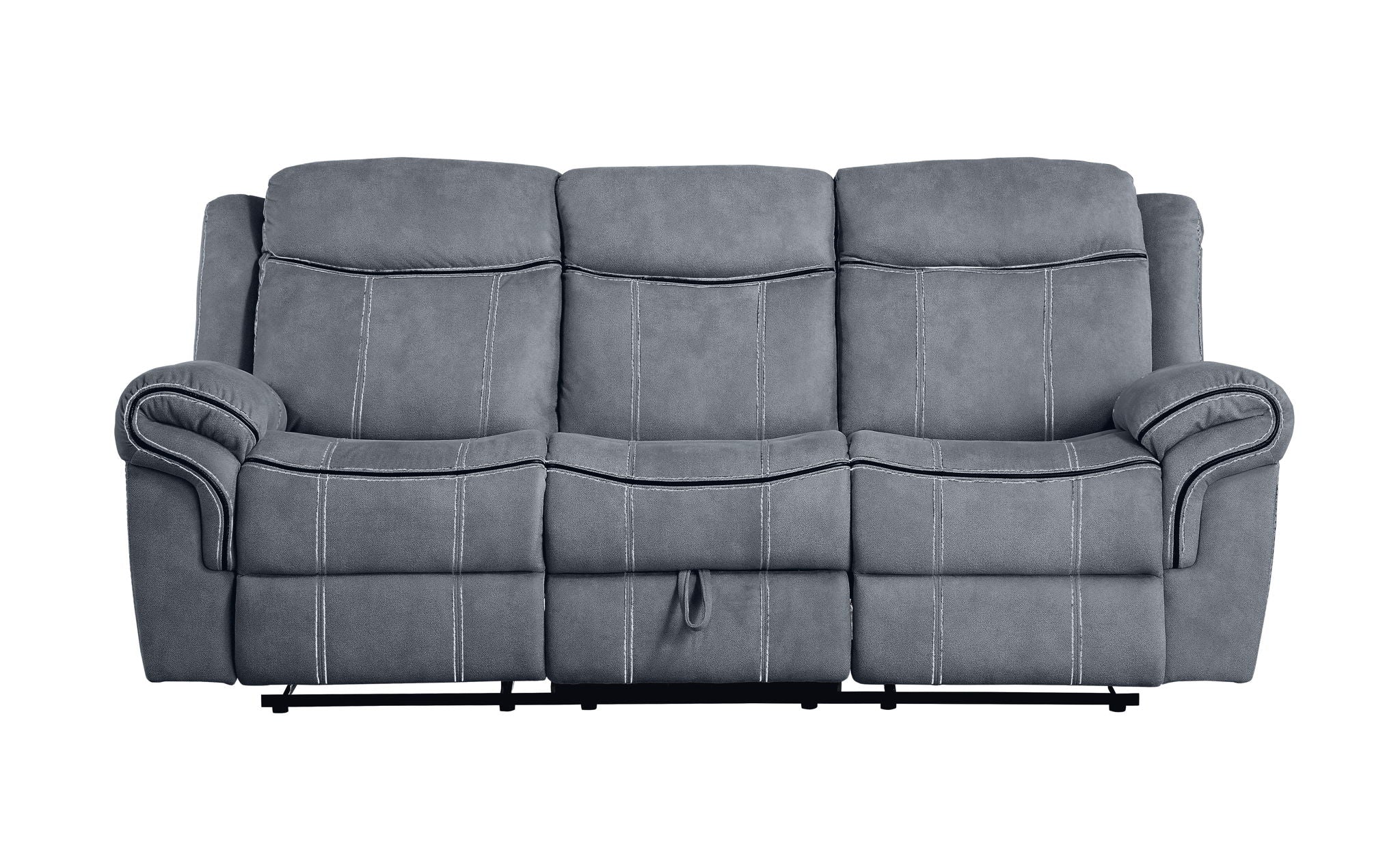 Zubaida - Two Tone Recliner Sofa With USB Port Drop Down Table