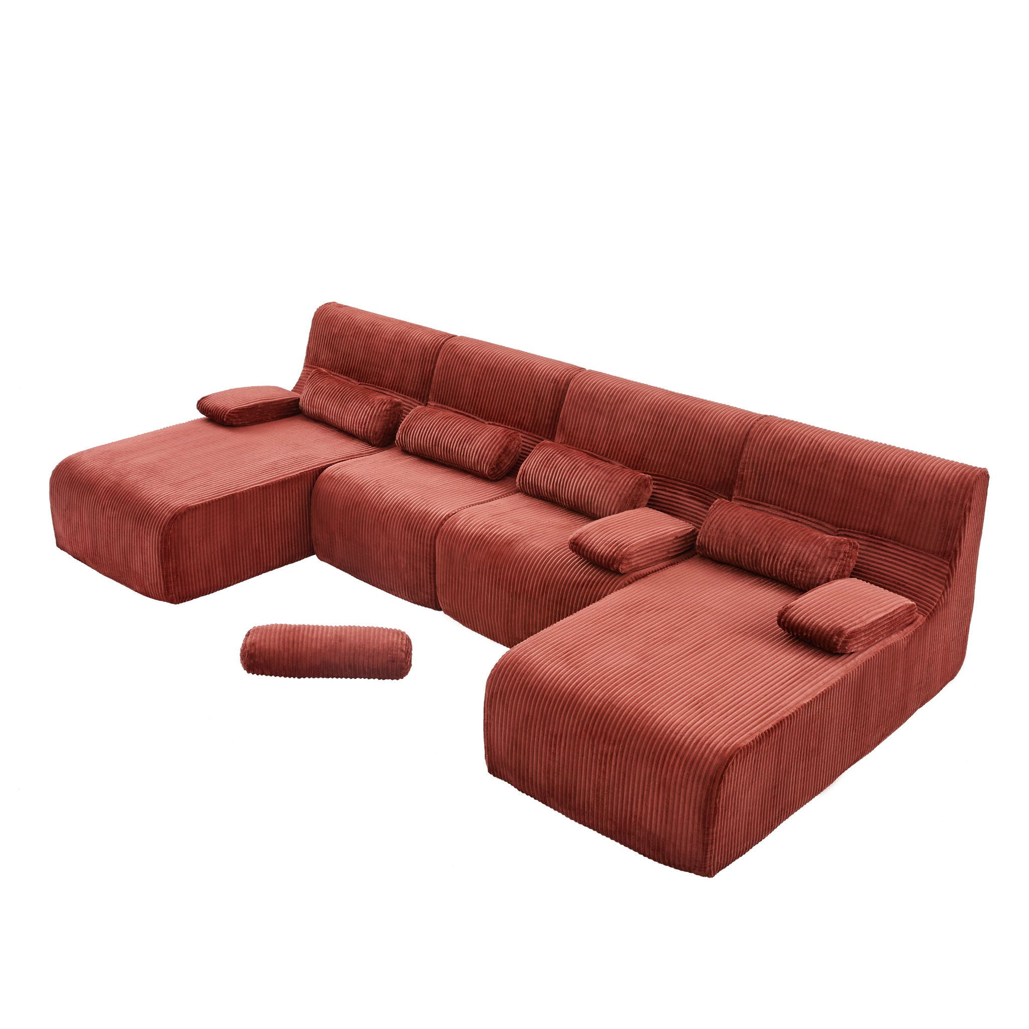 Oversized Sectional Sofa, Living Room Seating With Modular Design