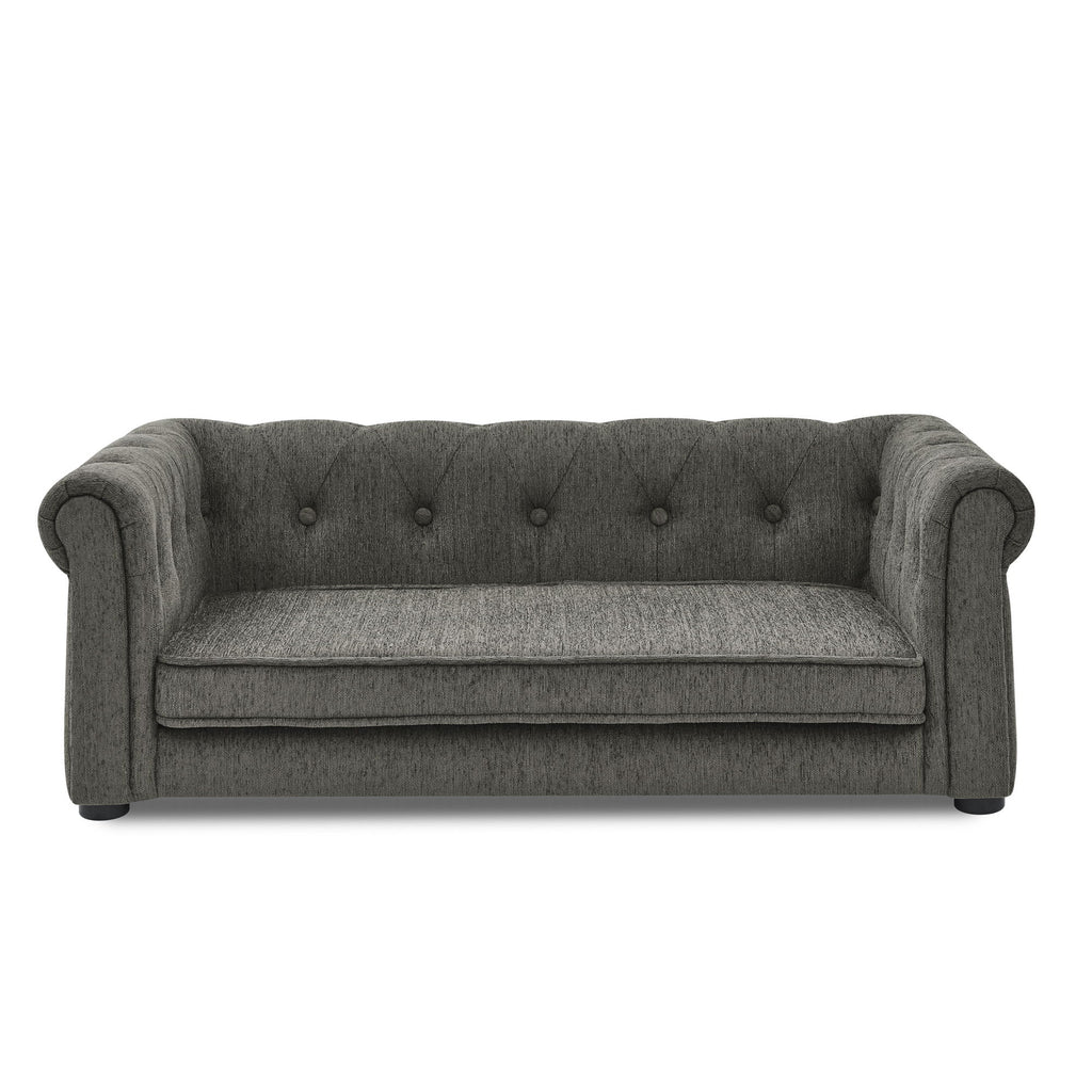 Modern Elegant Rectangle Pet Bed, Durable Elevated Dog Sofa