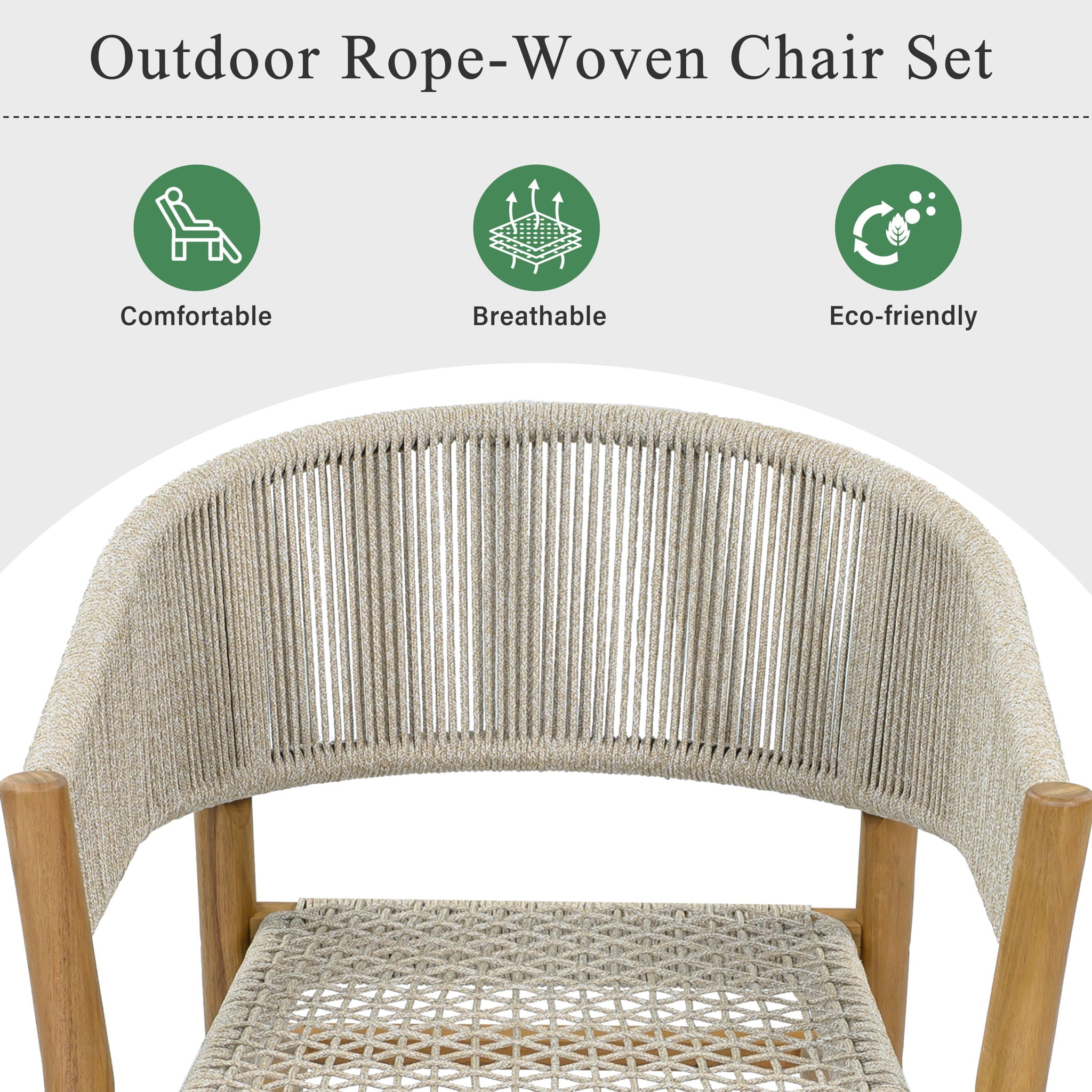 Elegant Outdoor Accent Chair (Set of 2)