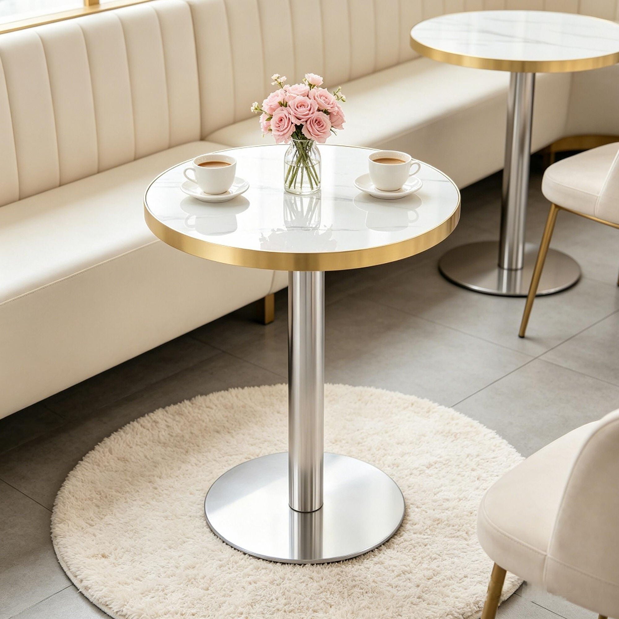 Elegant Modern Round Bistro Table