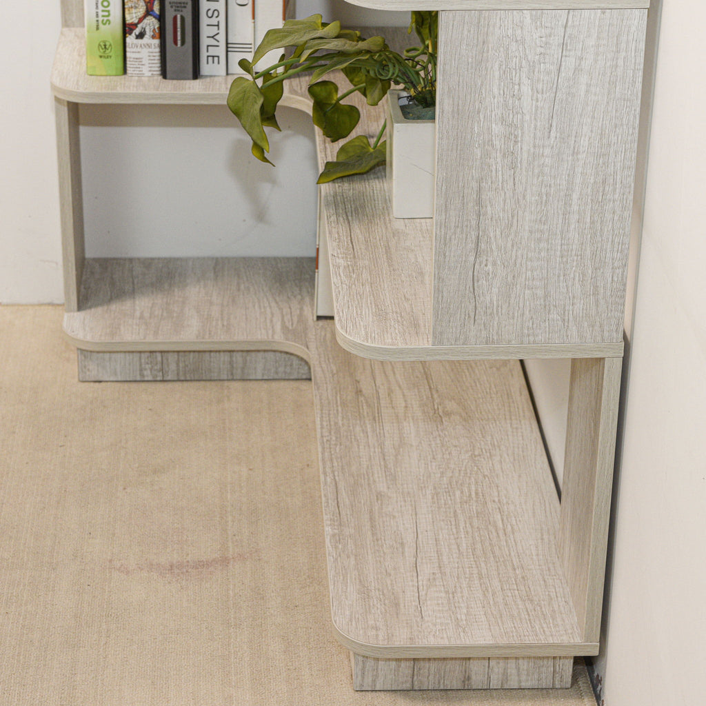 L-Shaped Corner Bookshelf