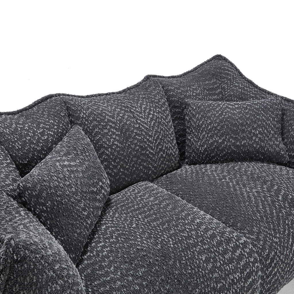 Comfortable Dual Beanbag Chair With High Resilience Foam Core For 2 People