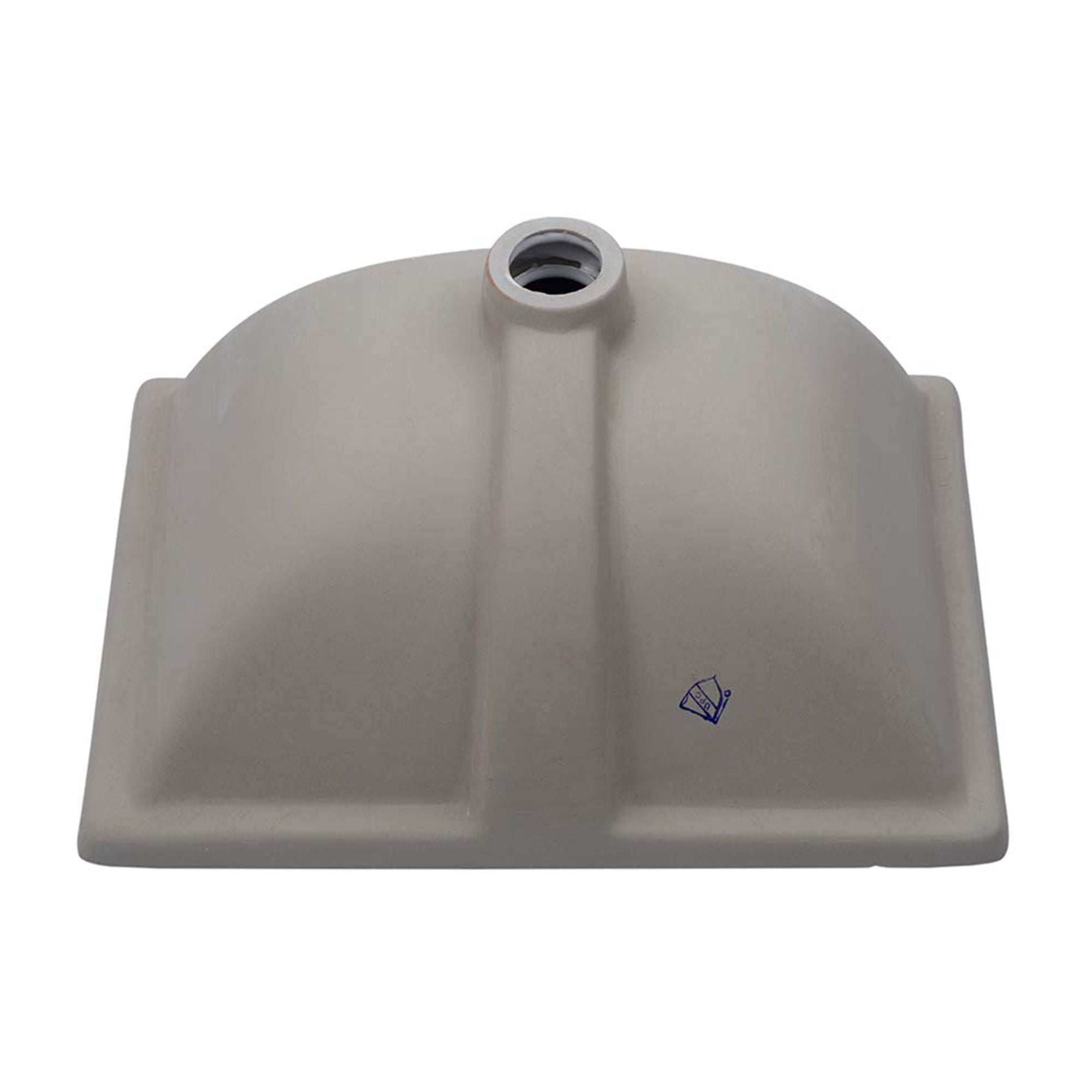 European Style Ceramic Rectangular Undermount Bathroom Sink With Overflow