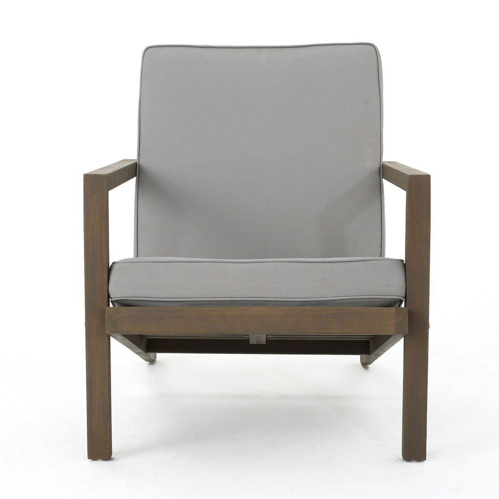 Celestaria - 3 Piece Outdoor Chat Set With Adirondack Chairs, Cushions And Side Table