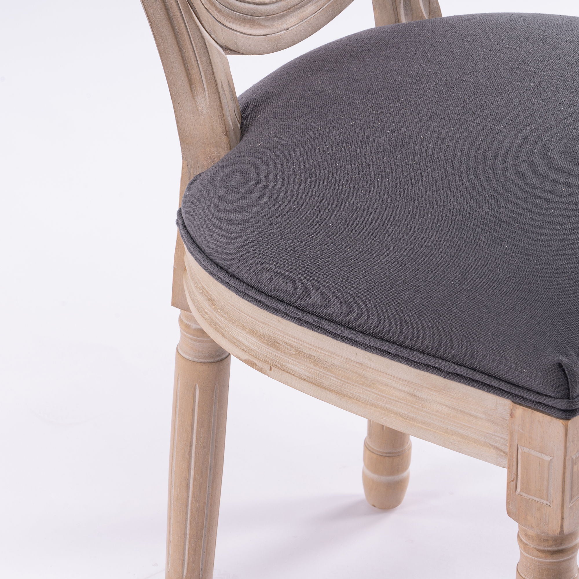 French Country Dining Chairs & Round Back (Set of 2)