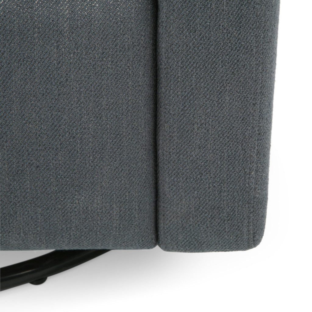 Landau Contemporary Fabric Upholstered Swivel Recliner