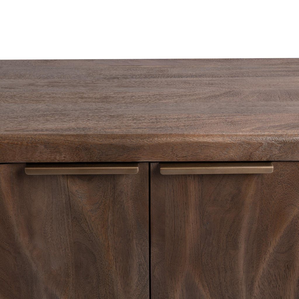 Braxton - 4 Door Cabinet - Tundra Brown