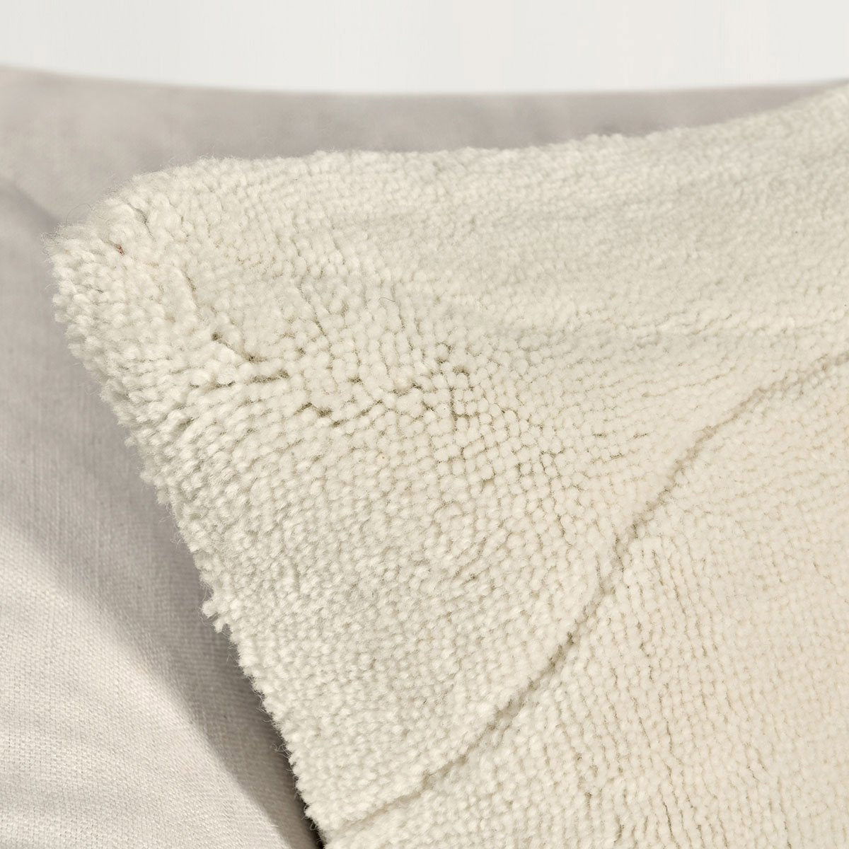 Renewed - 22" x 22" RN Mercer Pillow - Ivory