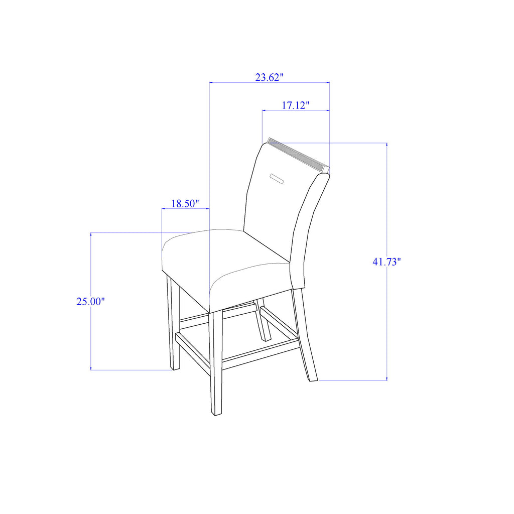 Ariya - 5 Pieces Bar Table And Bar Stool Set