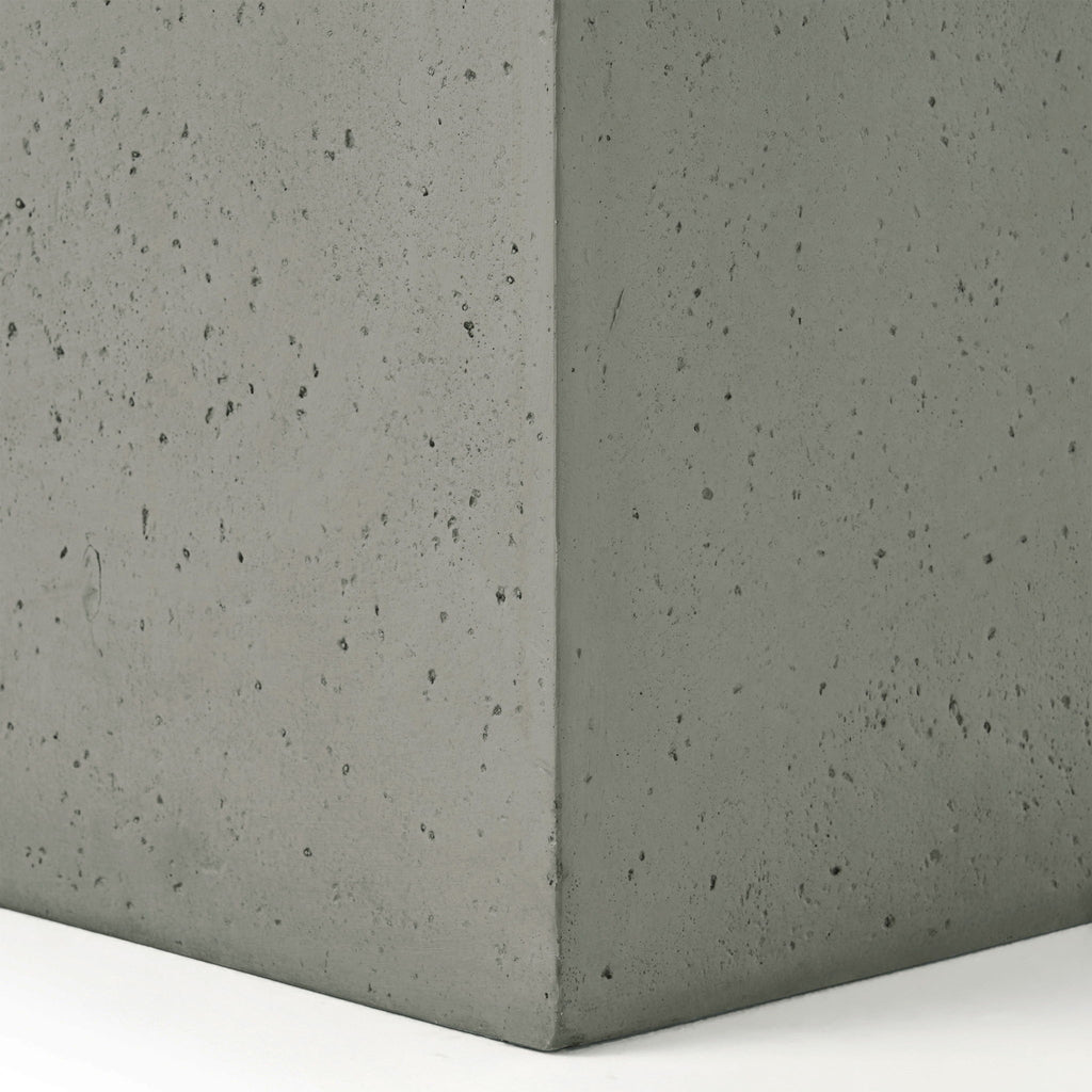 Modern Tank Holder Side Table With Smooth Concrete Surface